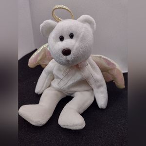 TY Beanie Baby Halo no tag white bear